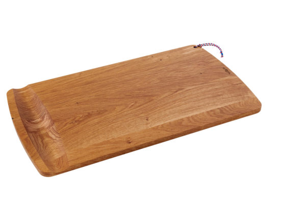Grande planche à découper en bois avec zone pour pilon