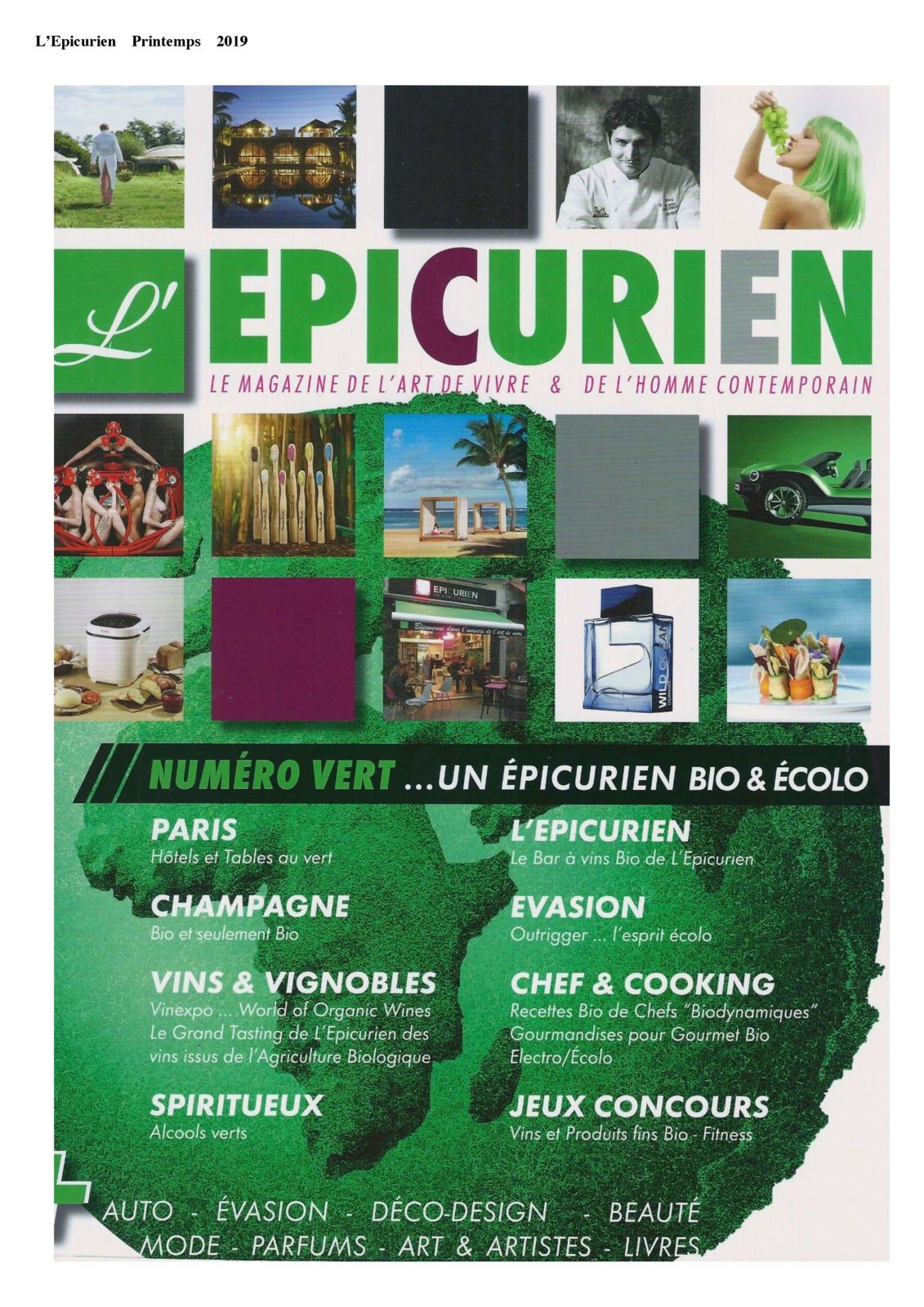 L’épicurien – Printemps 2019