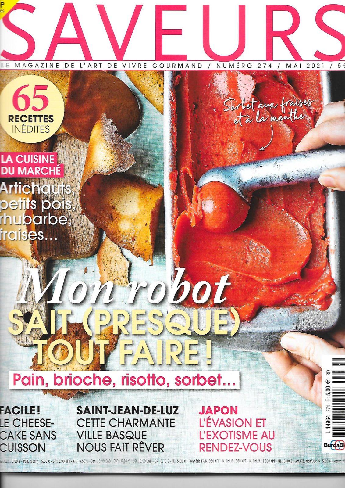 Magazine Saveur – Mai 2021