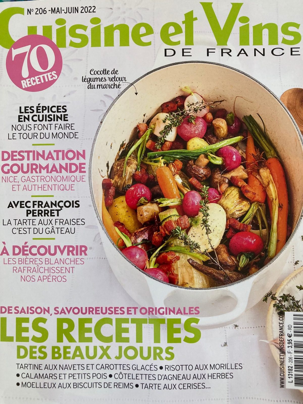Cuisine & Vins de France Mai – Juin 2022